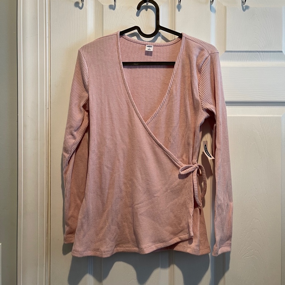 SOLD Old Navy Wrap Around pink long sleeve